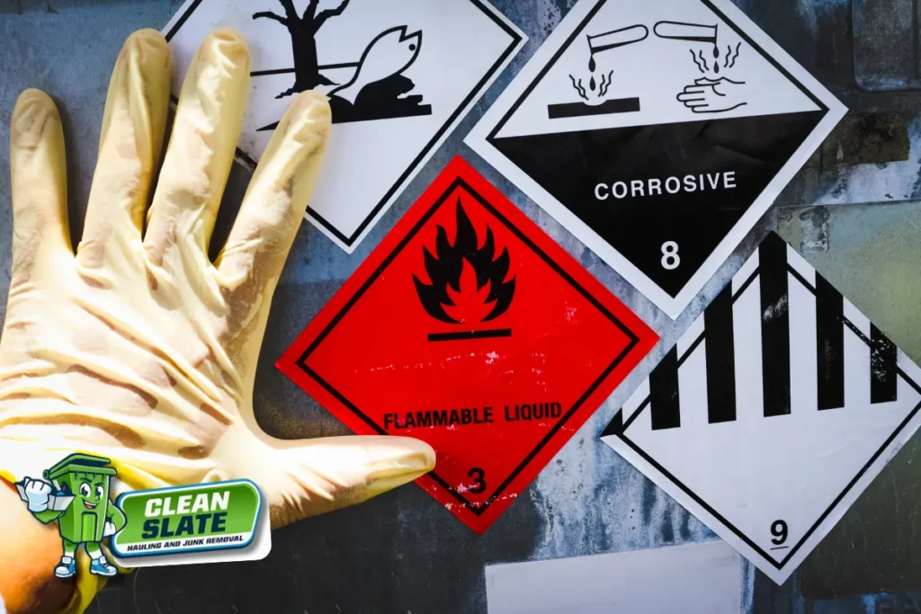 Hazardous Chemicals and Garage Liquids Junk Removal Usually Cannot Take