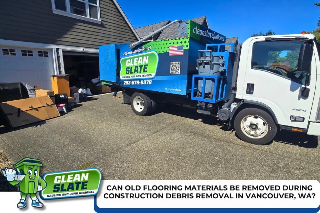 Can Old Flooring Materials Be Removed During Construction Debris Removal in Vancouver, WA?