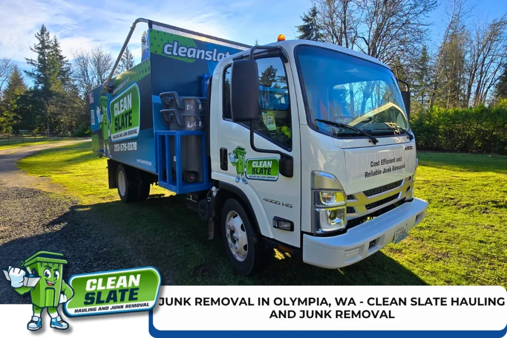 Clean Slate Hauling and Junk Removal truck in Olympia, WA